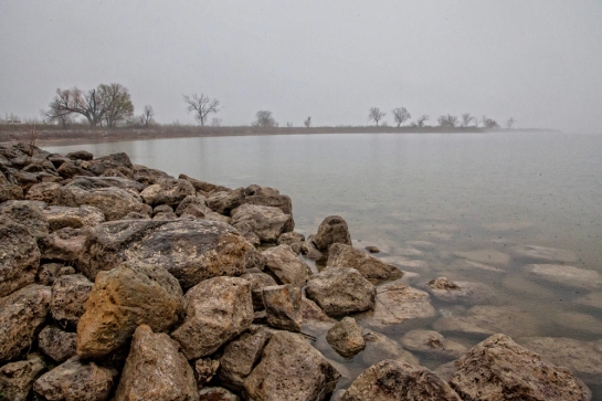 Lake Ray Hubbard on a Rainy Day (Photo by Fay-la-la)
